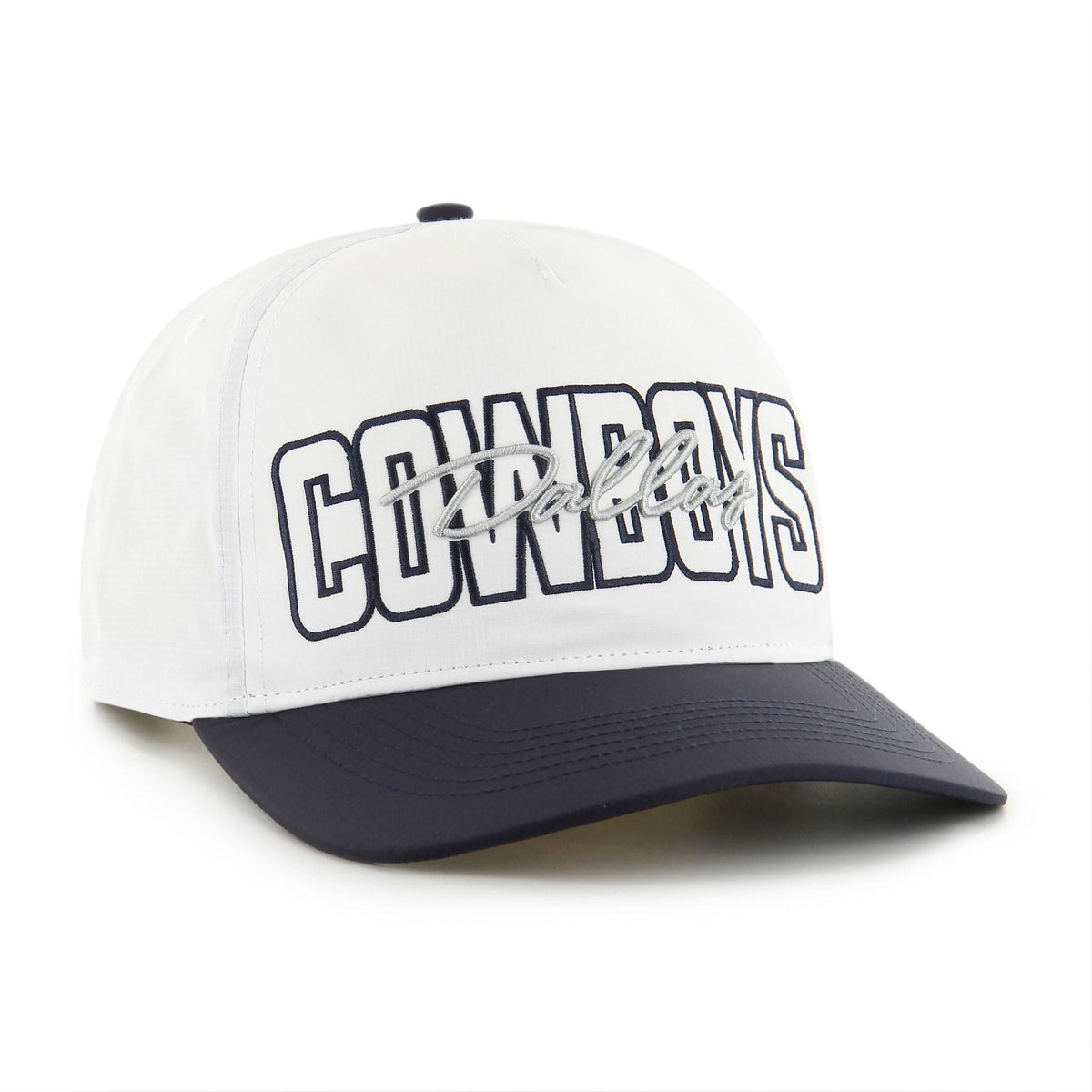 Dallas Cowboys - Men's 47 Brand White Lineman Hitch Adjustable Hat