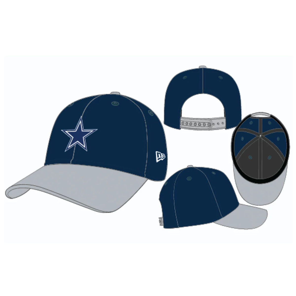 Dallas Cowboys - New Era 9seventy Stretch Snap Two Tone Hat