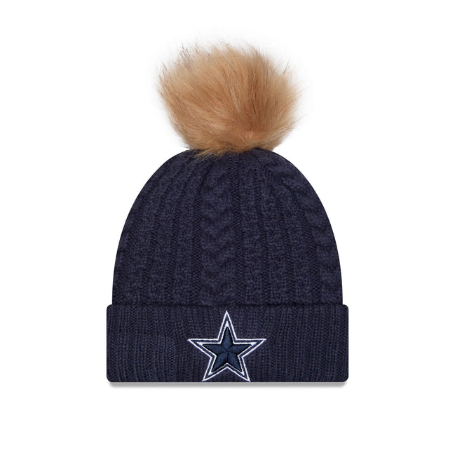 New Era Dallas Cowboys Knit Luxe 19906 Beanie With Pom