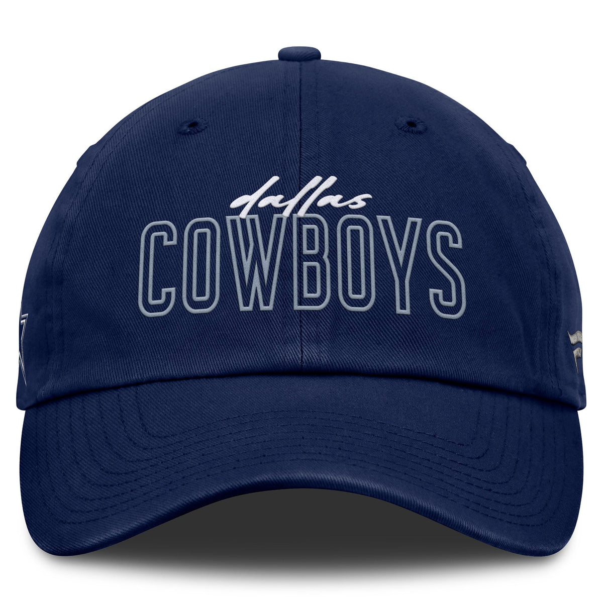 Dallas Cowboys - Fanatics Fundamental Script Adjustable Navy Hat