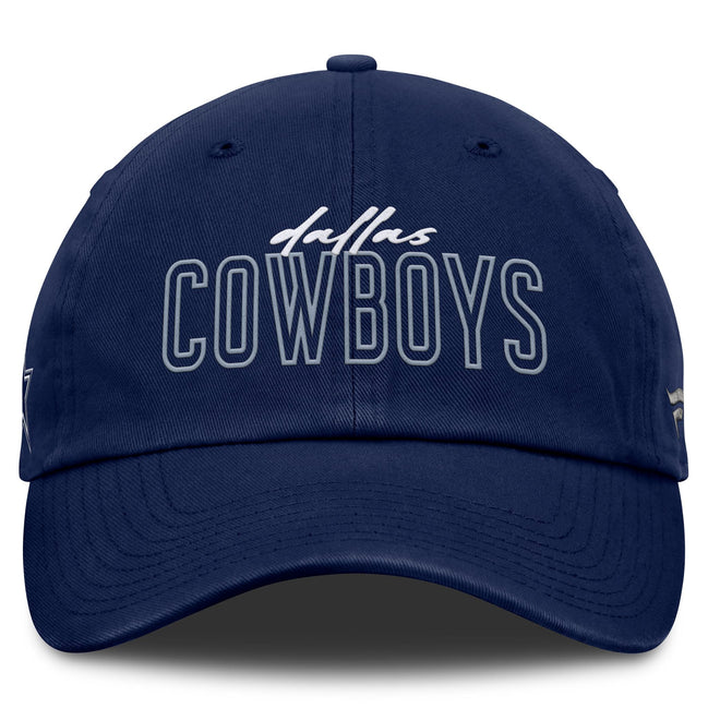 Dallas Cowboys - Fanatics Fundamental Script Adjustable Navy Hat