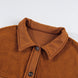 Pocketed Collared Neck Dropped Shoulder Jacket