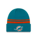 Miami Dolphins - One Size Cuff Knit Beanie With Pom, New Era