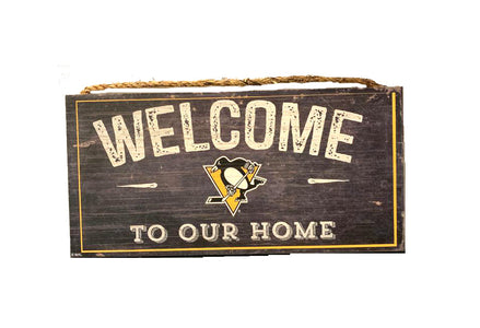 Pittsburgh Penguins - NHL Welcome to Our Home Wood Sign
