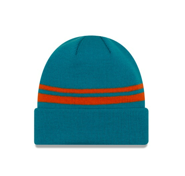 Miami Dolphins - One Size Cuff Knit Beanie With Pom, New Era