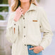 Corduroy Button Up Pocketed Shacket