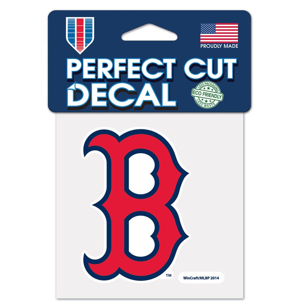 Boston Red Sox - Cap Logo Perfect Cut Color 4" X 4" Decal