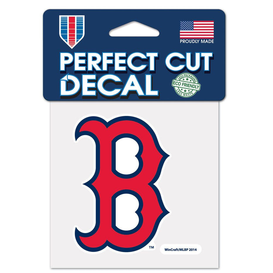 Boston Red Sox - Cap Logo Perfect Cut Color 4" X 4" Decal
