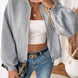 Perfee Zip Up Long Sleeve Sweatshirt