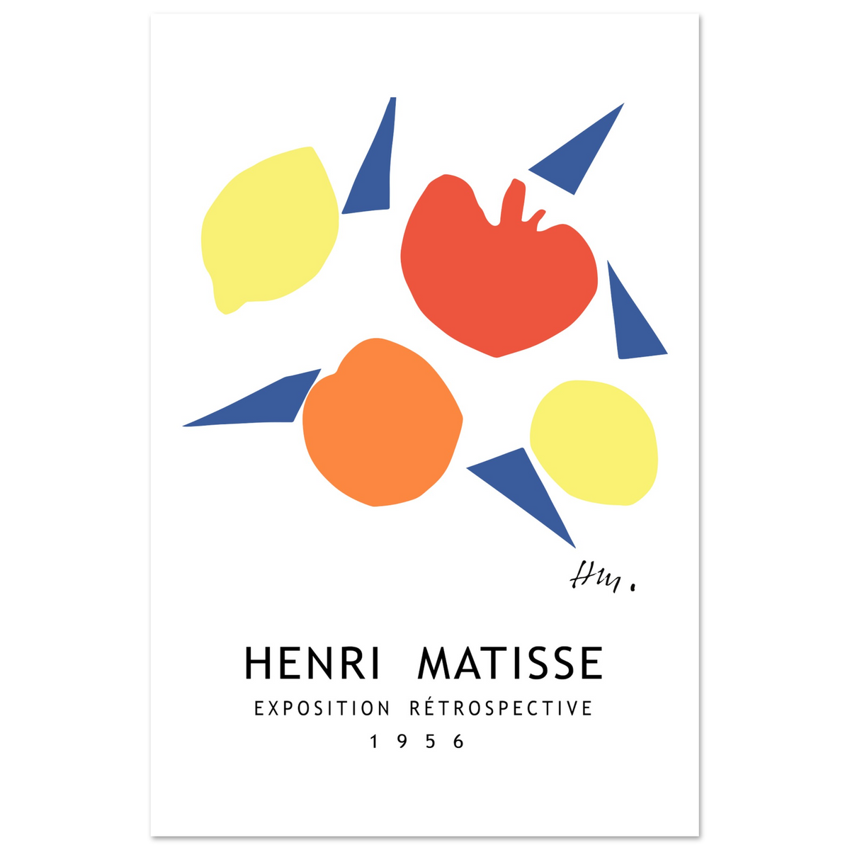 Henri Matisse Exposition Rétrospective Poster