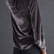Notched Button Down Long Sleeve Shirt