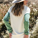 Color Block Round Neck Long Sleeve Sweater