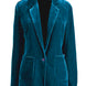 Pocketed Button Up Lapel Collar Blazer