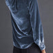 Notched Button Down Long Sleeve Shirt