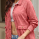 Snap Down Flap Pocket Long Sleeve Shacket