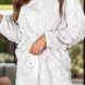 Round Neck Long Sleeve Top and Shorts Lounge Set