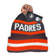 San Diego Padres - Cooperstown Navy Bering Cuff Knit Cuff With Pom, 47 Brand