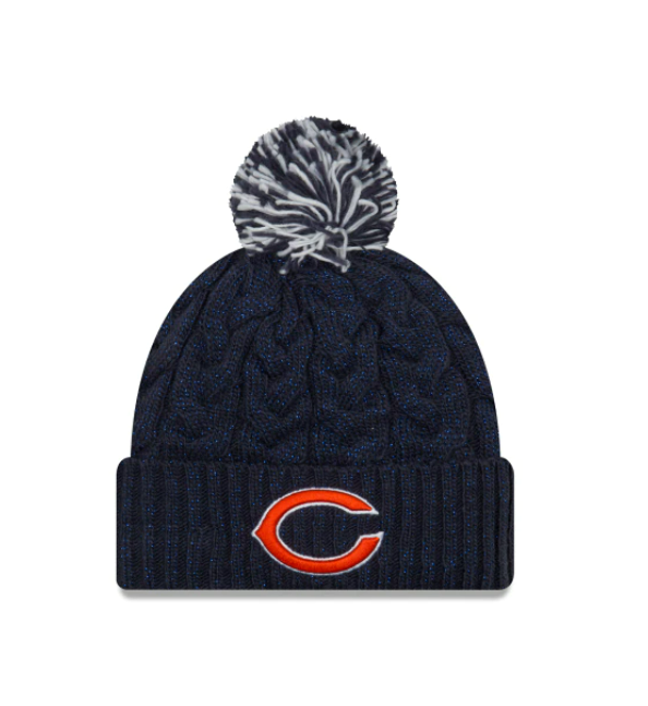 Chicago Bears - One Size Classic Knit Beanie With Pom, New Era