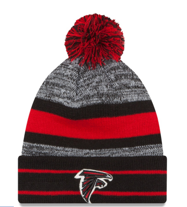 Atlanta Falcons - Cuffed Knit Beanie With Pom, New Era