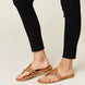 Forever Link Cutout PU Leather Open Toe Sandals