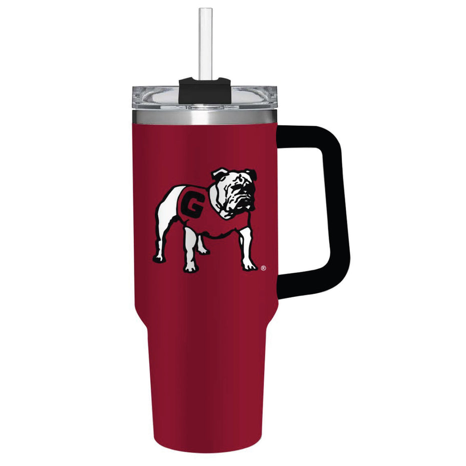 Georgia Bulldogs - 40oz Stainless Steel Canyon Cup W/ Straw