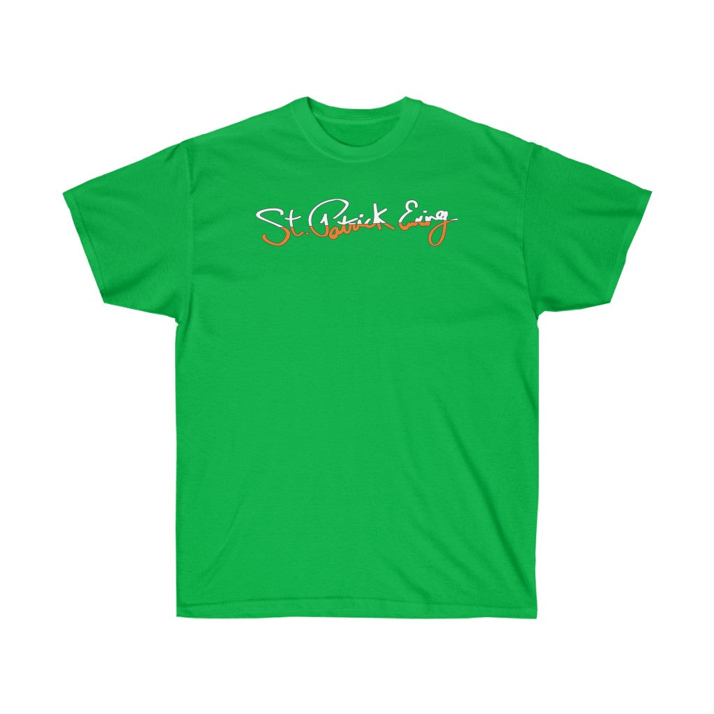 Ewing St. Patrick Script Logo Tee (Irish Green) by Ewing Athletics