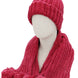 Crochet Chunky Knitted Beanie and Wrap Scarf