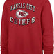 Kansas City Chiefs - NFL Red Double Arch Long Sleeve Crew Sweater
