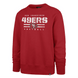 San Francisco 49ers - Red Stencil Stripe Headline Crew Men Long Sleeve
