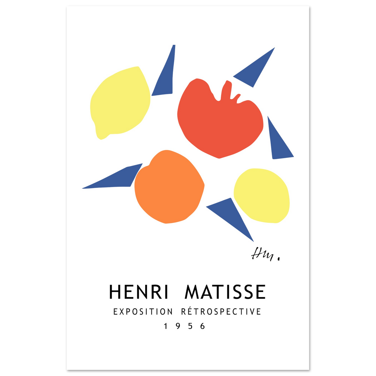 Henri Matisse Exposition Rétrospective Poster