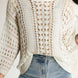Hollow Out Drop Shoulder Sweater