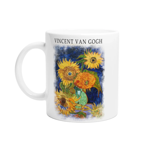 Van Gogh Five Sunflowers 1888, Artwork Mug