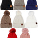 Coil Chevron Knitted Fleece Lined Beanie
