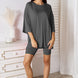 Basic Bae Full Size Soft Rayon Three-Quarter Sleeve Top and Shorts Set