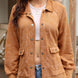 Snap Down Flap Pocket Long Sleeve Shacket