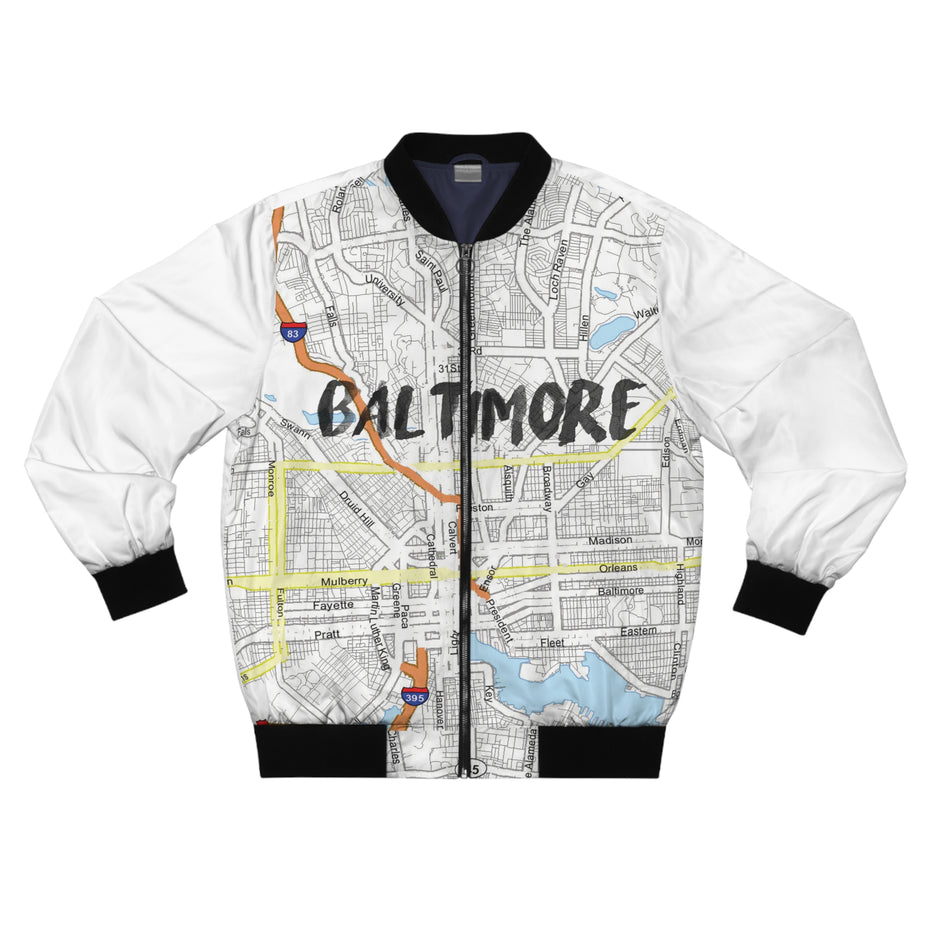Baltimore Kimante White AOP Bomber Jacket