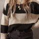 Color Block Round Neck Sweater