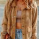 Snap Down Flap Pocket Long Sleeve Shacket