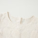Flower Jacquard Flounce Sleeve Blouse