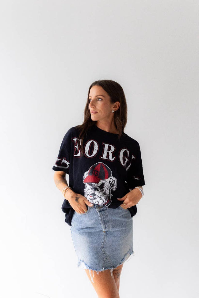 Georgia Bulldogs -  Southern Split Oversized Band TeenT-Shirt