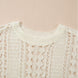 Hollow Out Drop Shoulder Sweater