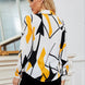Printed Collared Neck Long Sleeve Shirt