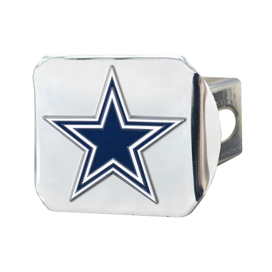 Dallas Cowboys - Color on Chrome 3.4" X 4" Hitch Cover
