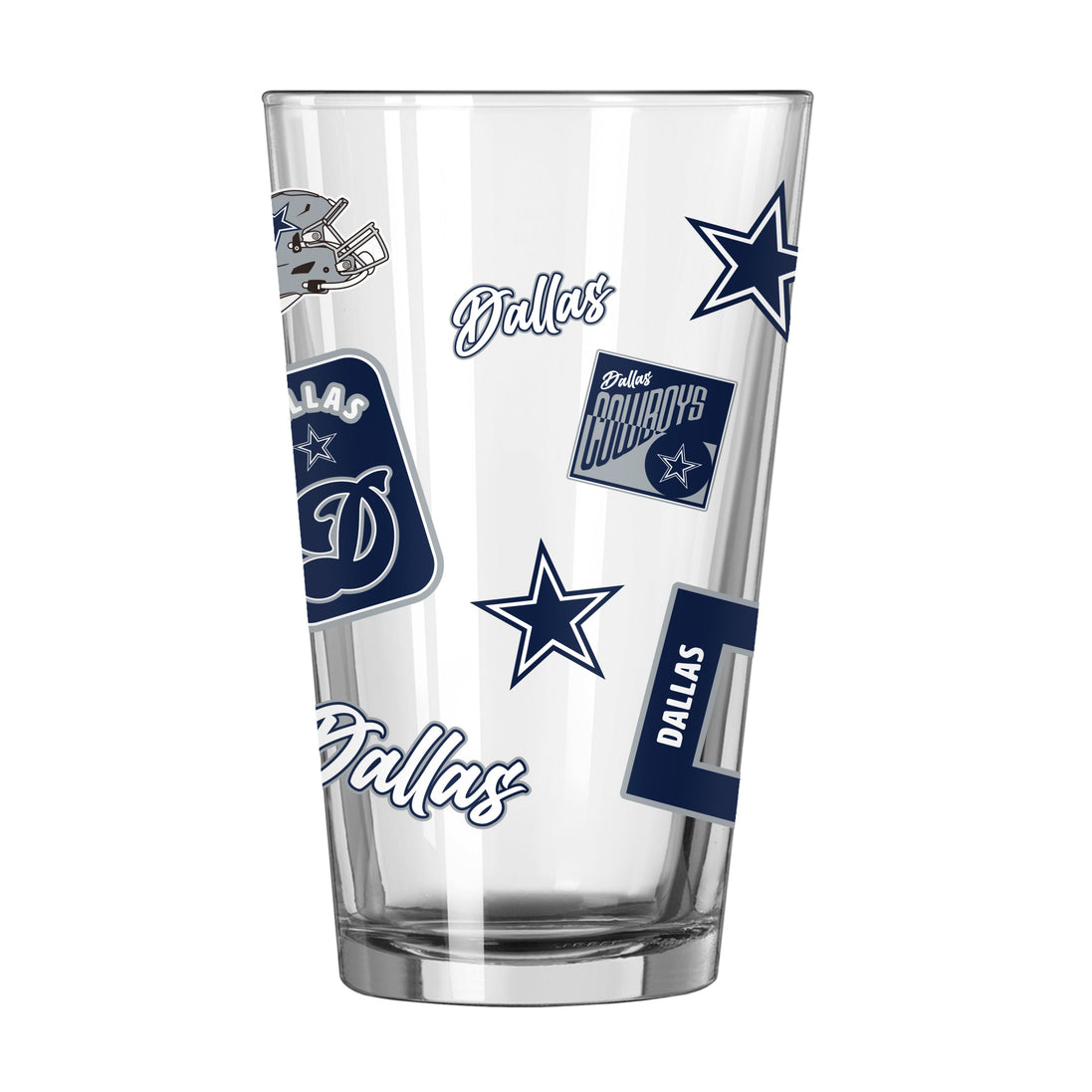 Dallas Cowboys Dreamweave Design 16oz Pint Glass