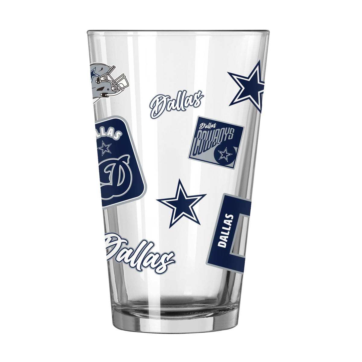 Dallas Cowboys Dreamweave Design 16oz Pint Glass