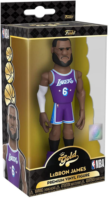 Funko NBA: Los Angeles Lakers - Lebron James (City) 5" Gold Figure (With Chase)