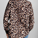 Leopard Collared Neck Button Up Shacket