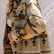 Pocketed Geometric Collared Neck Jacket