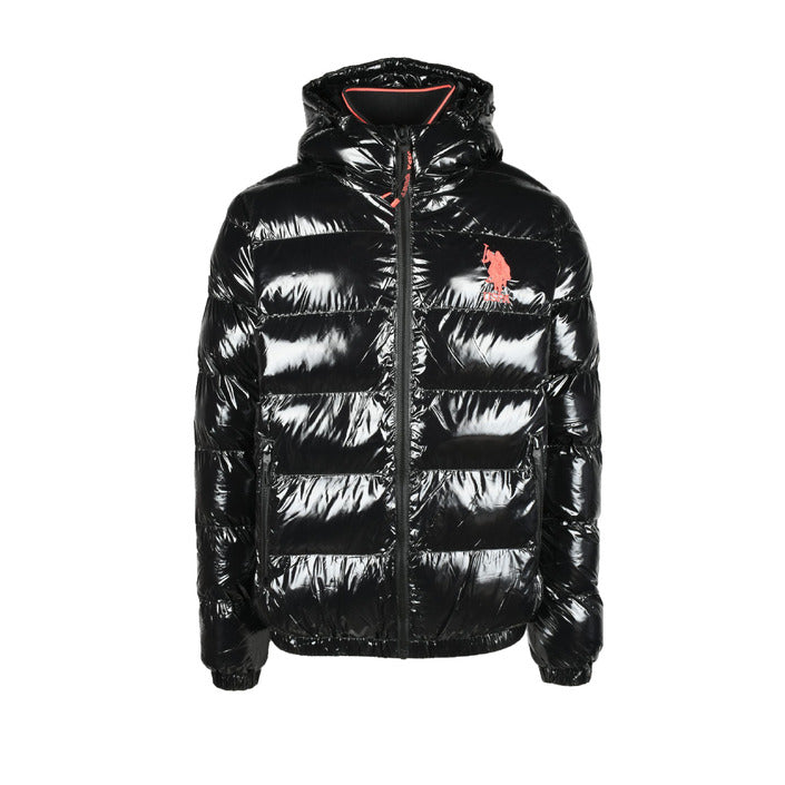 Men's Black Raven Puffer Turtleneck Jacket by U.S. Polo Assn.