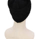 Classic Ponytail Chevron Cable Knitted Beanie